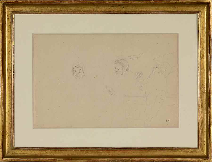 Étude de Minette - Camille Pissarro (1830 - 1903)